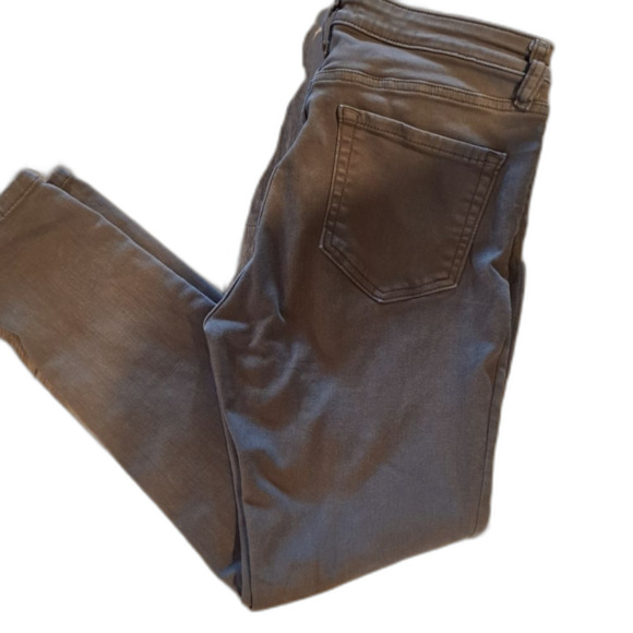 Amazon Essentials khaki green skinny jeans, slight stretch womens size 10 short - Picture 1 of 8